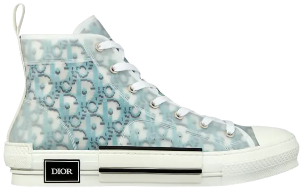 Dior B23 High 'Dior Oblique Pixel - Dark Blue' Sneakers for Men