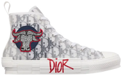 Shawn Stussy x Dior B23 High 'Ox Head Embroidery Patch' Sneakers for Men