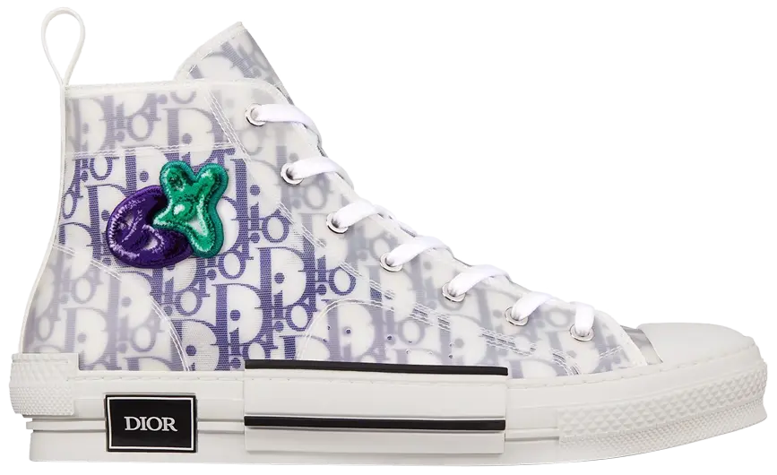 Kenny Scharf x Dior B23 High 'Embroidered Patches Dior Oblique' Sneakers