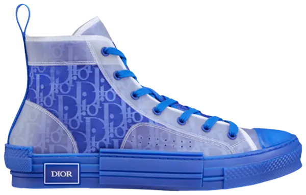 Dior B23 High 'Dior Oblique - Blue' Sneakers for Men