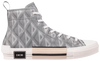 Dior B23 High 'CD Diamond - Grey White' 2022 Sneakers