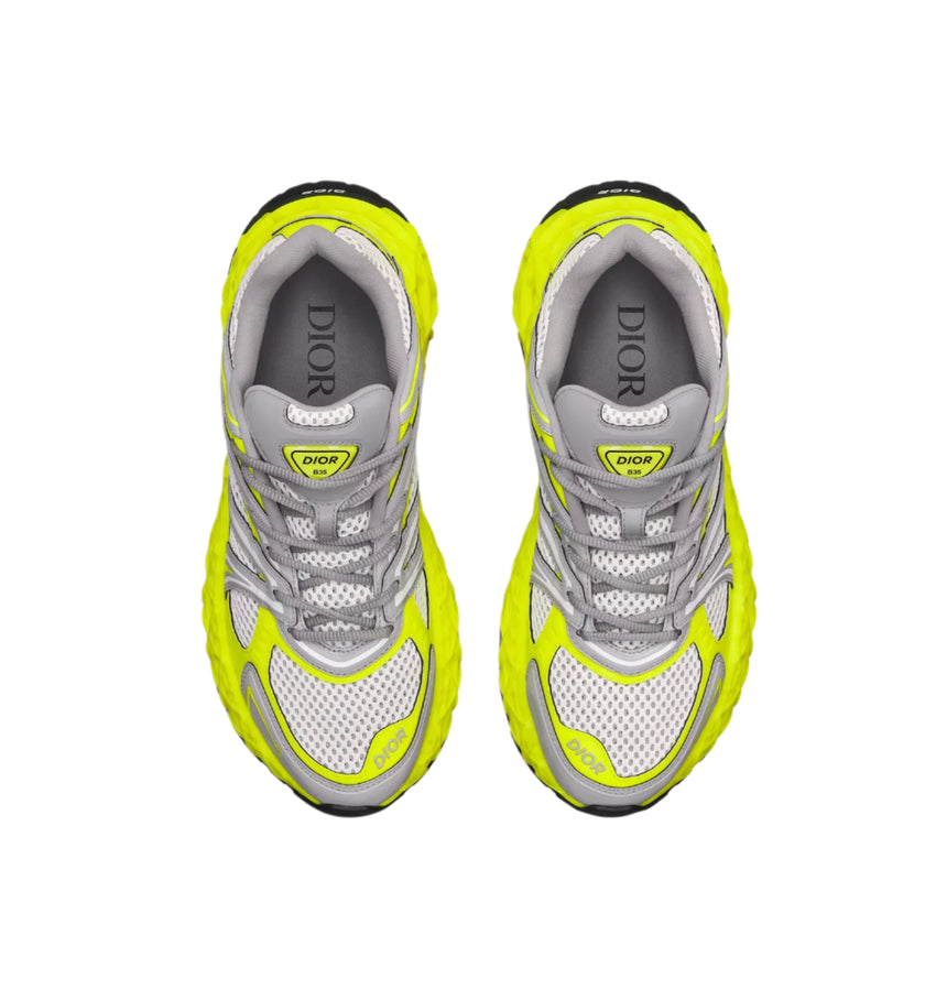 Dior B35 NXXT Sneaker – Limited and Numbered Edition in Neon Yellow & Light Gray
