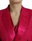 Dolce & Gabbana Elegant Red Slim Fit 3 Piece Martini Suit