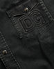 Dolce & Gabbana Black Cotton Long Sleeve Denim Casual Shirt