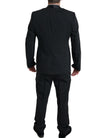Dolce & Gabbana Elegant Black Slim Fit Two-Piece Suit