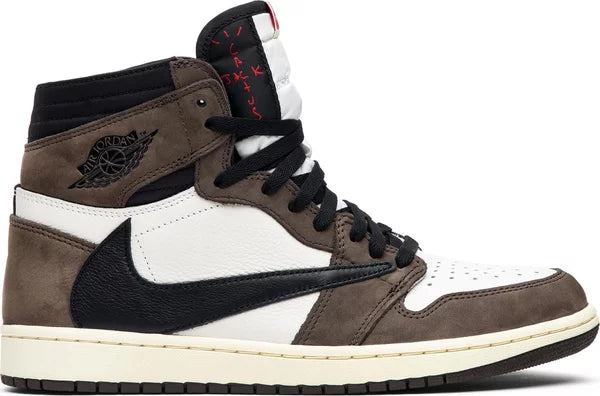 Travis Scott x Air Jordan 1 Retro High OG SP Sail Dark 'Mocha' Sneakers for Men - GENUINE AUTHENTIC BRAND LLC  