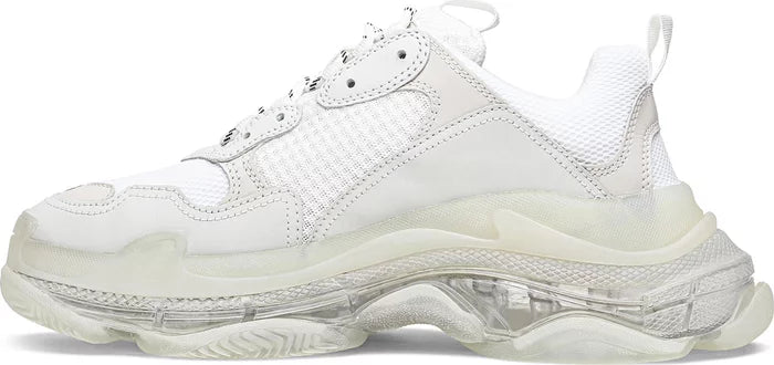 Balenciaga Triple S Clear Sole Triple White Wmns 'White Clear Sole' - GENUINE AUTHENTIC BRAND LLC  