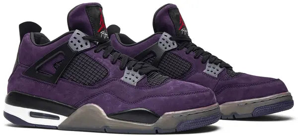 Travis Scott x Air Jordan 4 'Purple Suede - White Midsole' Friends & Family for Unisex