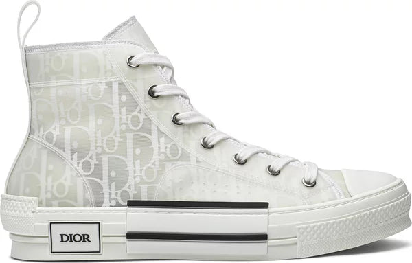 Dior B23 High Top 'Dior Oblique 'White' Sneakers - GENUINE AUTHENTIC BRAND LLC  