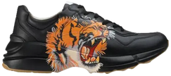 Gucci Rhyton Leather 'Tiger Print' Sneakers for Men