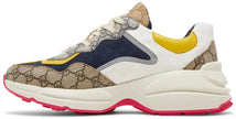Gucci GG Rhyton 'Beige White Yellow' Sneakers for Men