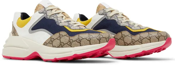 Gucci GG Rhyton 'Beige White Yellow' Sneakers for Men