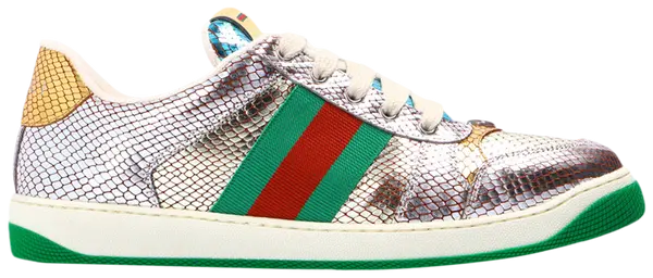 Gucci Screener 'Metallic Python' Sneakers for Men