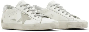 Golden Goose Wmns Superstar 'White Ice Silver' Distressed Leather Sneaker