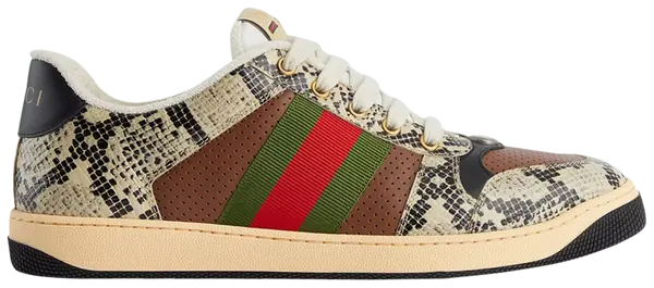 Gucci Screener 'Python Print' Sneakers for Men