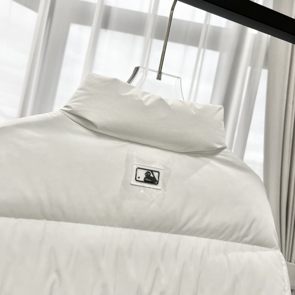MLB White Puffer Down Jacket