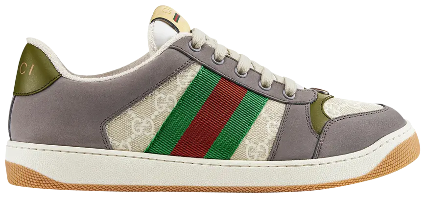 Gucci Screener 'GG Canvas - Grey Beige' Sneakers for Men