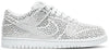 Cactus Plant Flea Market x Swarovski x Dunk Low 'Pure Platinum' Sneakers for Unisex