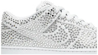 Cactus Plant Flea Market x Swarovski x Dunk Low 'Pure Platinum' Sneakers for Unisex