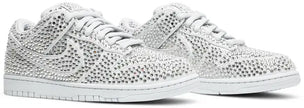 Cactus Plant Flea Market x Swarovski x Dunk Low 'Pure Platinum' Sneakers for Unisex