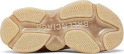 Balenciaga Triple S Clear Sole Crystal Beige Nude Sneakers for Women - GENUINE AUTHENTIC BRAND LLC  