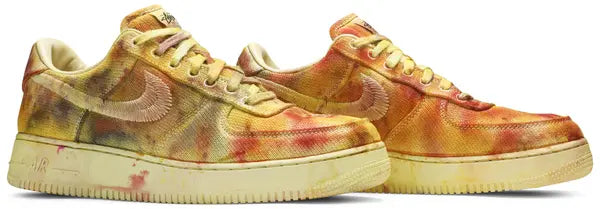 Stussy x Lookout & Wonderland x Air Force 1 Low 'Hand Dyed - Los Angeles' 2021 Sneakers for Unisex
