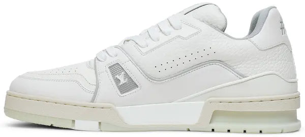 Louis Vuitton Trainer Low 'White' Monochrome Leather Sneaker