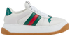 Gucci Web Screener 'White Green Red' Sneakers for Men
