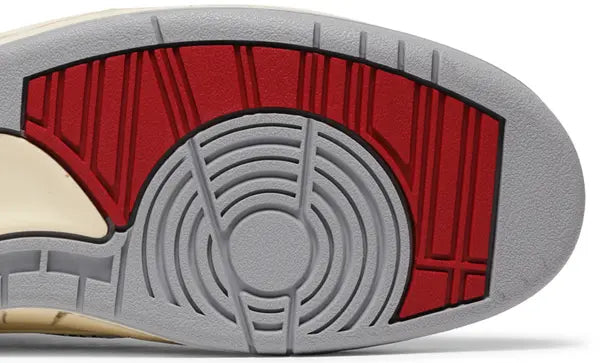 Off-White x Air Jordan 2 Retro Low SP 'White Varsity Red' Sneakers for Unisex