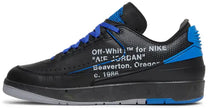 Off-White x Air Jordan 2 Retro Low SP 'Black Varsity Royal' Sneakers for Men