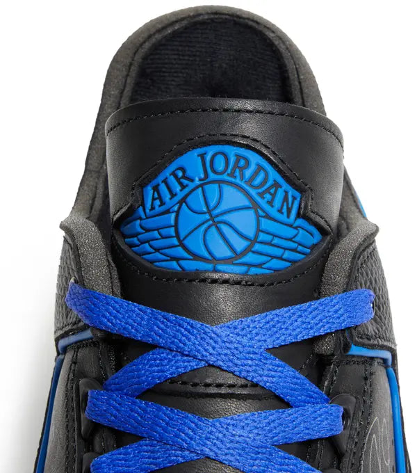Off-White x Air Jordan 2 Retro Low SP 'Black Varsity Royal' Sneakers for Men