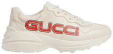Gucci Rhython Leather Sneaker 'Ivory Demetra' Sneakers for Men