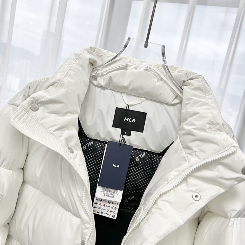 MLB White Puffer Down Jacket