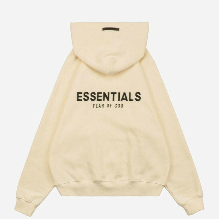 Fear Of God Essential 2021 Fall-Winter Cream Hoodie Apparel Collection - GENUINE AUTHENTIC BRAND LLC  