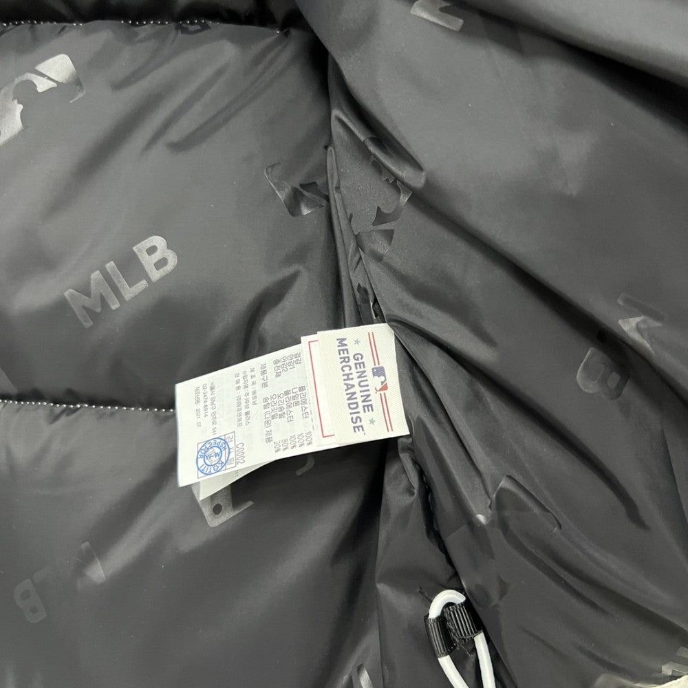 MLB White Puffer Down Jacket