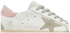 Golden Goose Wmns Superstar 'White Pink' Distressed Leather Sneaker