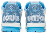 Louis Vuitton Trainer Low 'Velcro Strap - Light Blue Monogram Denim'