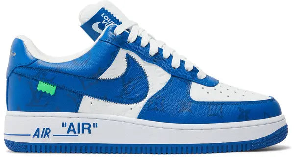 Louis Vuitton x Air Force 1 Low 'White Team Royal' Sneakers for Unisex
