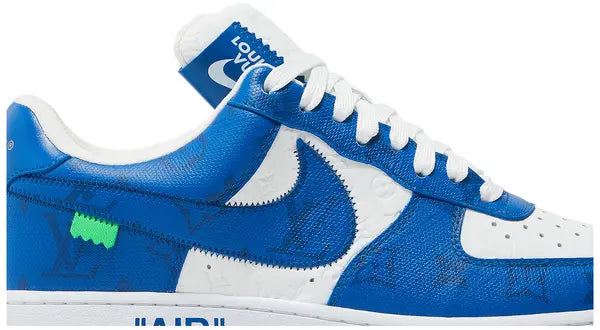 Louis Vuitton x Air Force 1 Low 'White Team Royal' Sneakers for Unisex