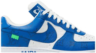 Louis Vuitton x Air Force 1 Low 'White Team Royal' Sneakers for Unisex