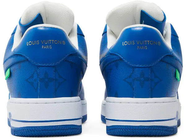 Louis Vuitton x Air Force 1 Low 'White Team Royal' Sneakers for Unisex