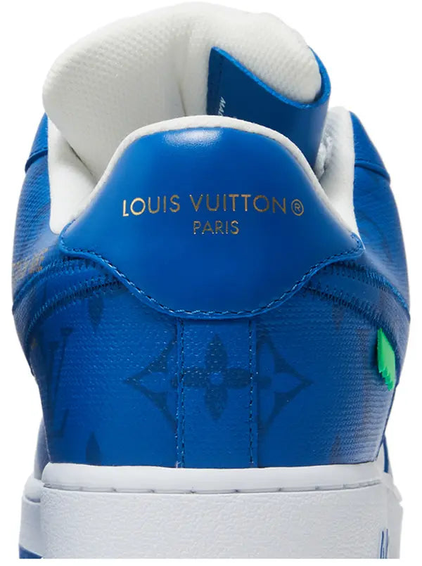 Louis Vuitton x Air Force 1 Low 'White Team Royal' Sneakers for Unisex