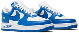 Louis Vuitton x Air Force 1 Low 'White Team Royal' Sneakers for Unisex