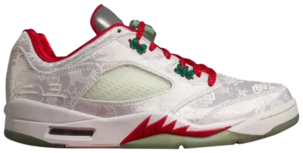 CLOT x Air Jordan 5 Retro Low 'White Silk 20th Anniversary' Sneakers for Men