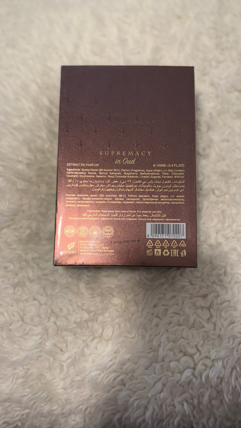 Afnan Supremacy In Oudmen Eau De Parfum Spray 3.4 oz by Afnan Perfumes