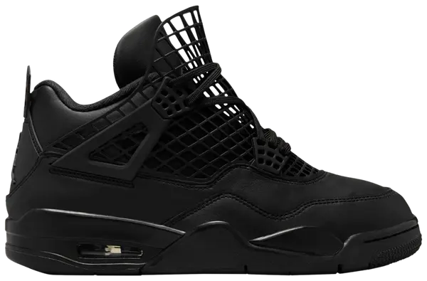 Air Jordan 4 Retro 'Net - Black' Sneakers for Women