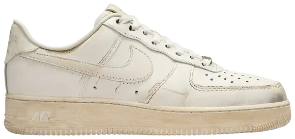 Air Force 1 Low ‘Smoke and Mirrors Pack Dirty Triple White’ 2025 White Distressed Leather Edition
