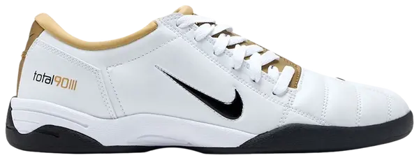 Nike Total 90 3 SP 'White Metallic Gold' 2025 Retro Soccer-Inspired Sneakers