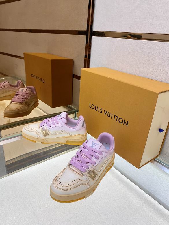 LV Low Cut Purple Pink #54 Sneakers for Women