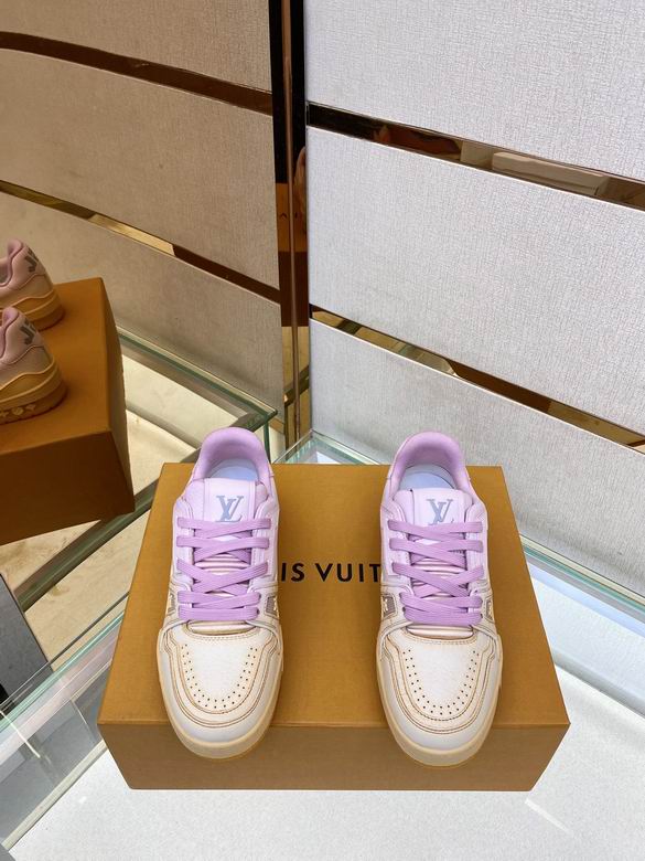 LV Low Cut Purple Pink #54 Sneakers for Women